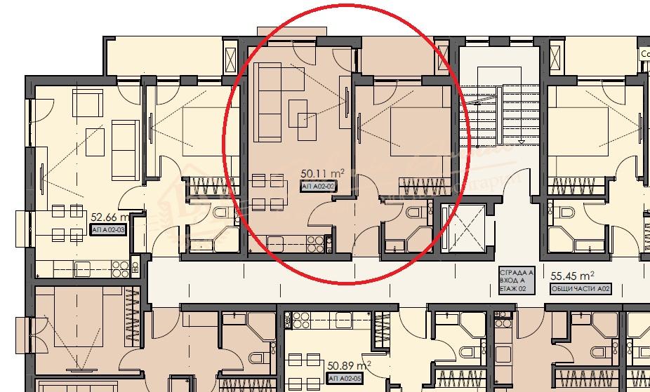 Апартамент с 1 спальней, Villa Astoria 5, Елените