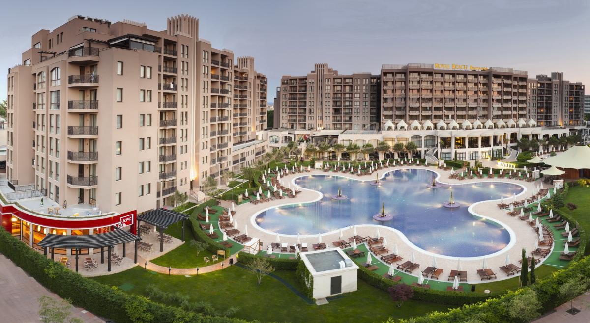  Квартиры от застройщика, Royal Beach Barcelo, г.Солнечный Берег