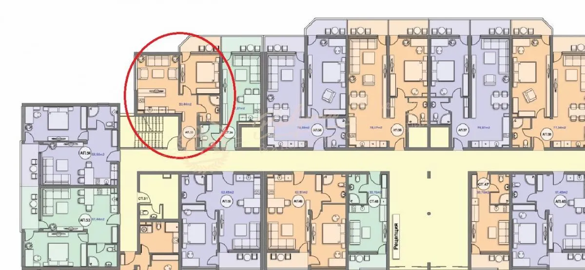 Апартамент с 1 спальней, Sun Wave, г.Святой Влас