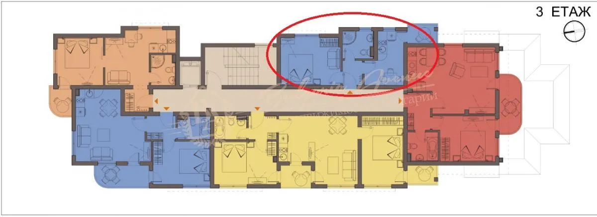 Апартамент с 1 спальней, Mellia Vlas, г.Святой Влас