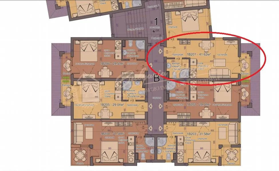 Апартамент с 1 спальней, Sunset Deluxe, Кошарица