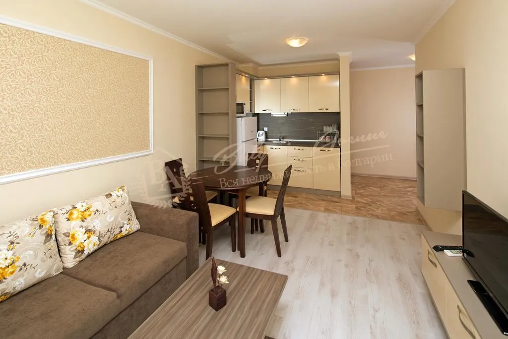 Элитная студия в закрытом комплексе у моря в 150 м от пляжа, г.Святой Влас