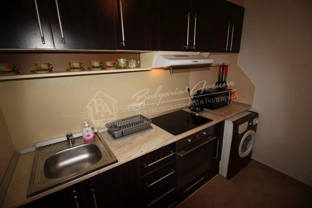 Стильный апартамент с 1 спальней в закрытом комплексе, к.Солнечный Берег