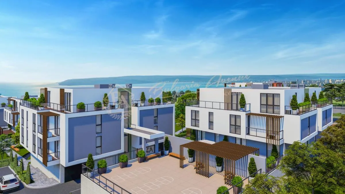 Апартамент с 3 спальнями в парке с энергоэффективной и видом на море г.Варна