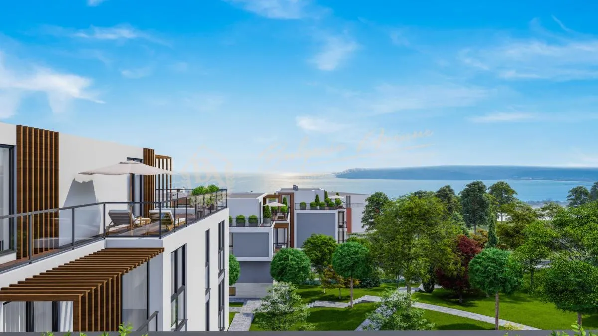 Апартамент с 3 спальнями в парке с энергоэффективной и видом на море г.Варна