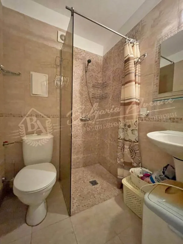 Апартамент с 1 спальней в комплексе Rainbow 4, Солнечный берег - вид на море, большая терраса