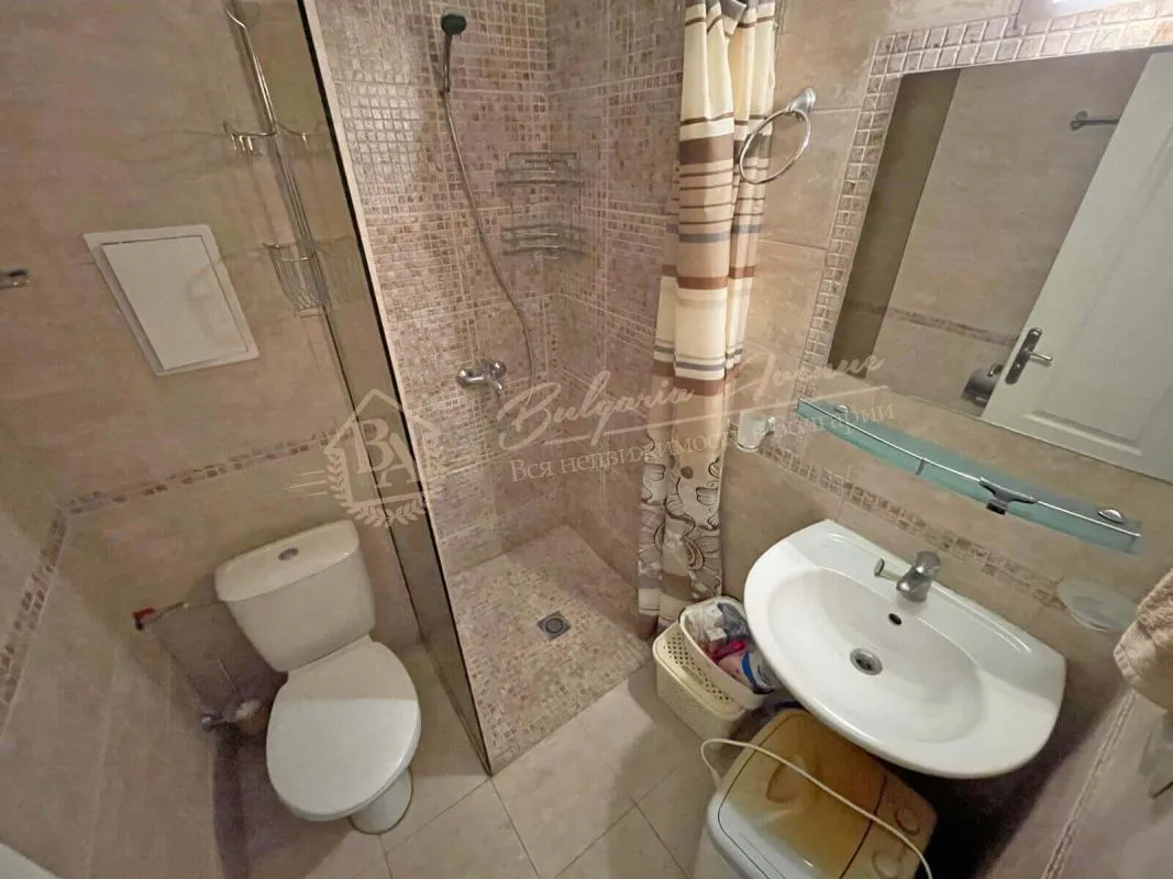 Апартамент с 1 спальней в комплексе Rainbow 4, Солнечный берег - вид на море, большая терраса