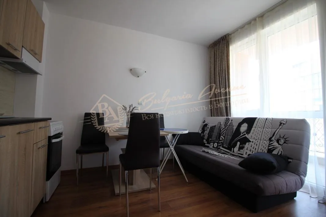 Стильная студия в закрытом комплексе у моря, к.Солнечный Берег