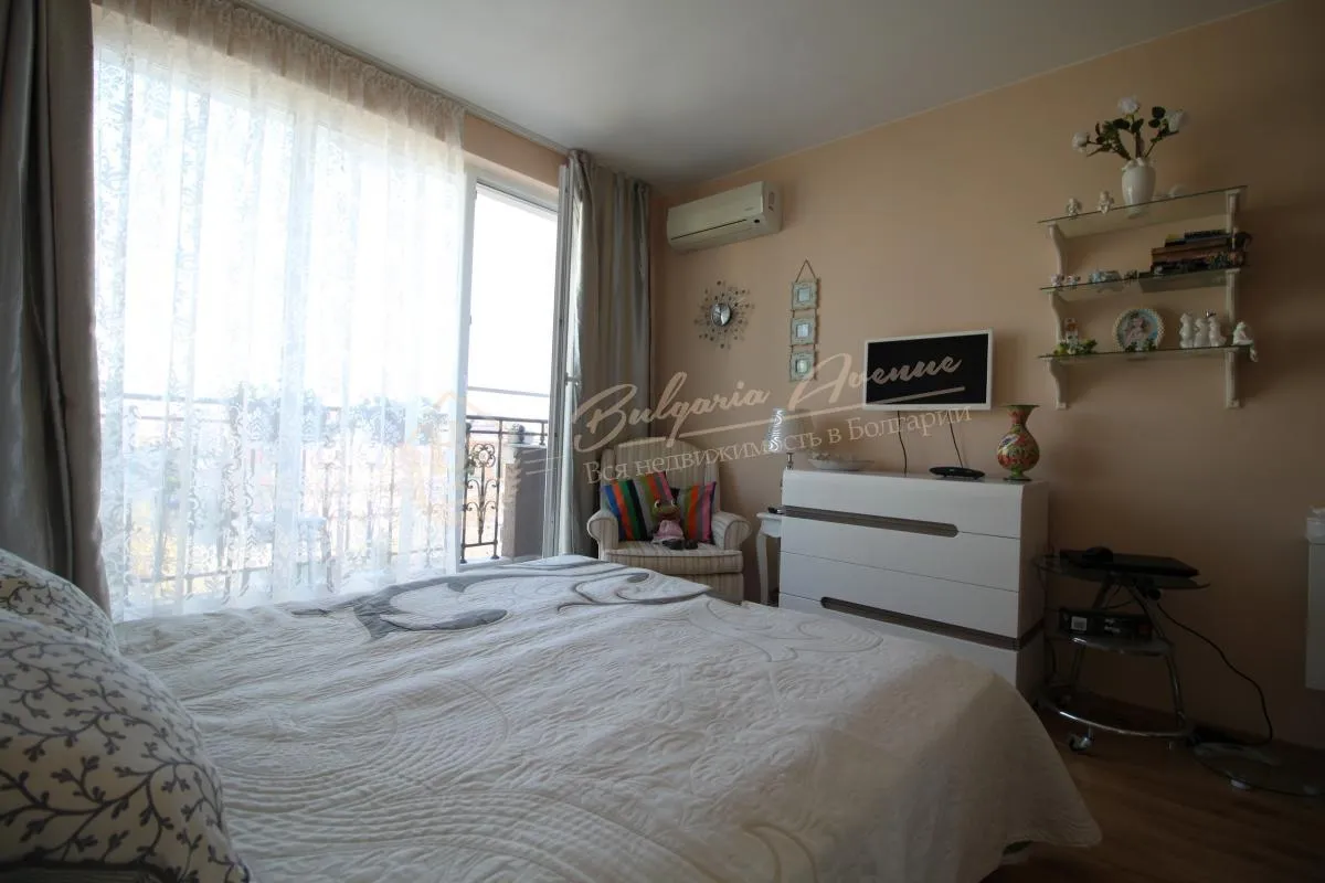 Красиво меблированная студия в закрытом комплексе в к.Солнечный Берег