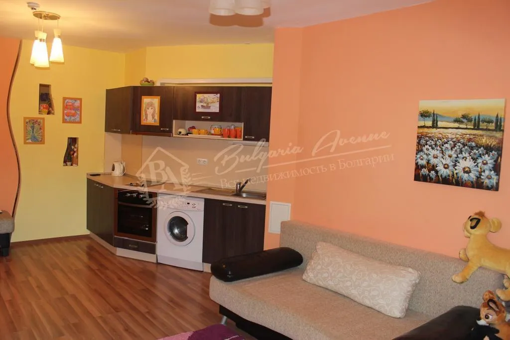 Апартамент с 1 спальней в закрытом комплексе на 2 линии в к.Золотые Пески