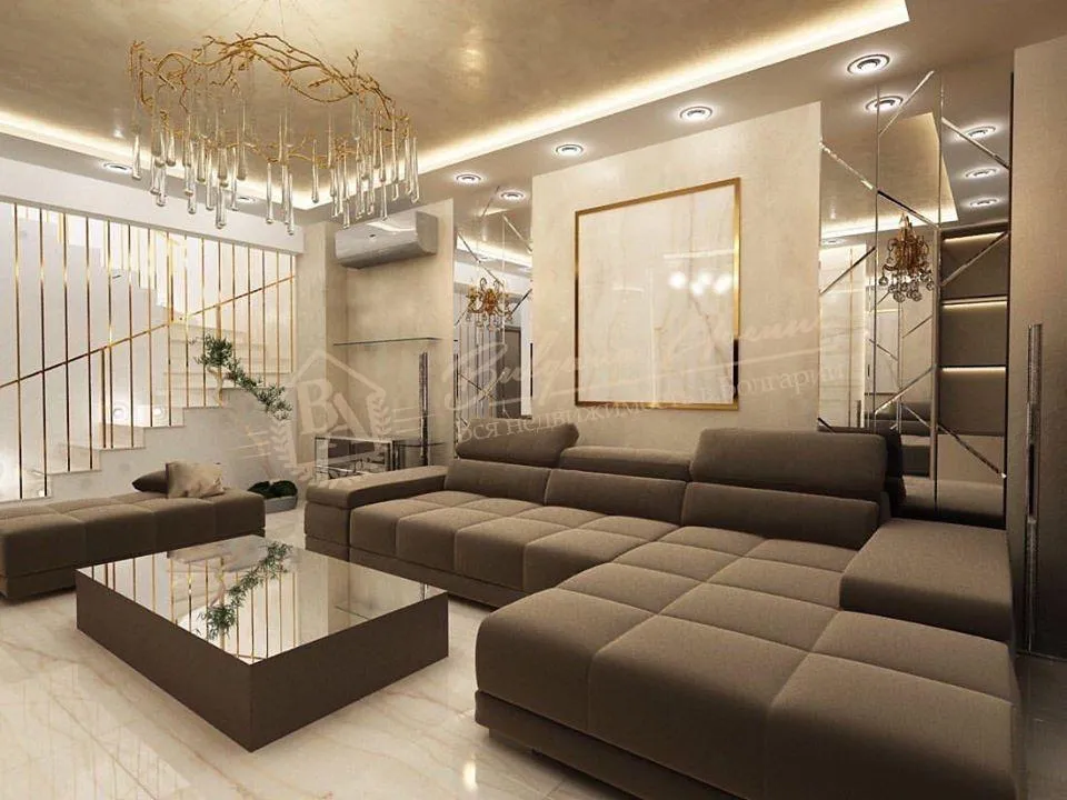 Трехкомнатная элитная квартира, дизайнерская мебель, вид на море, г.Варна