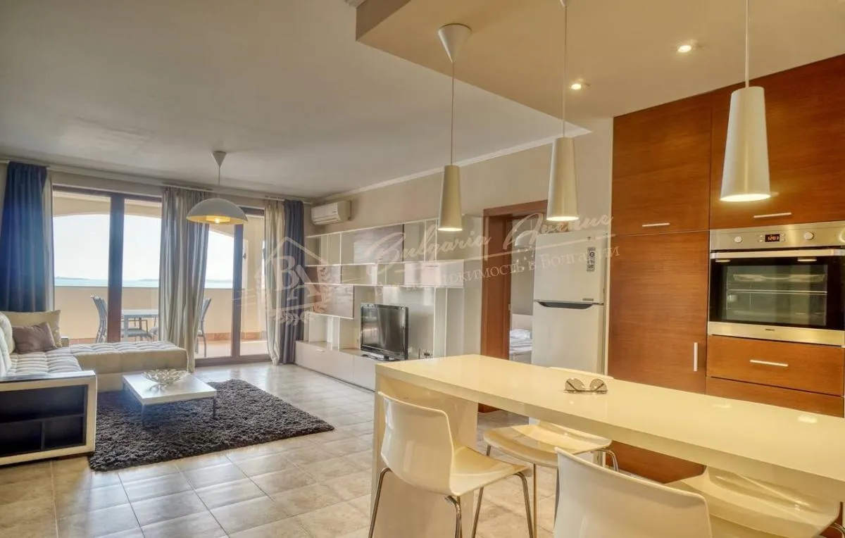 Трехкомнатная квартира, фронтальный вид на море в Саsa Real г. Святой Влас