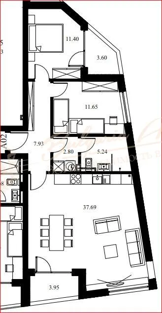 Трехкомнатная квартира в тихом и спокойном месте города Варна - квартале Виница