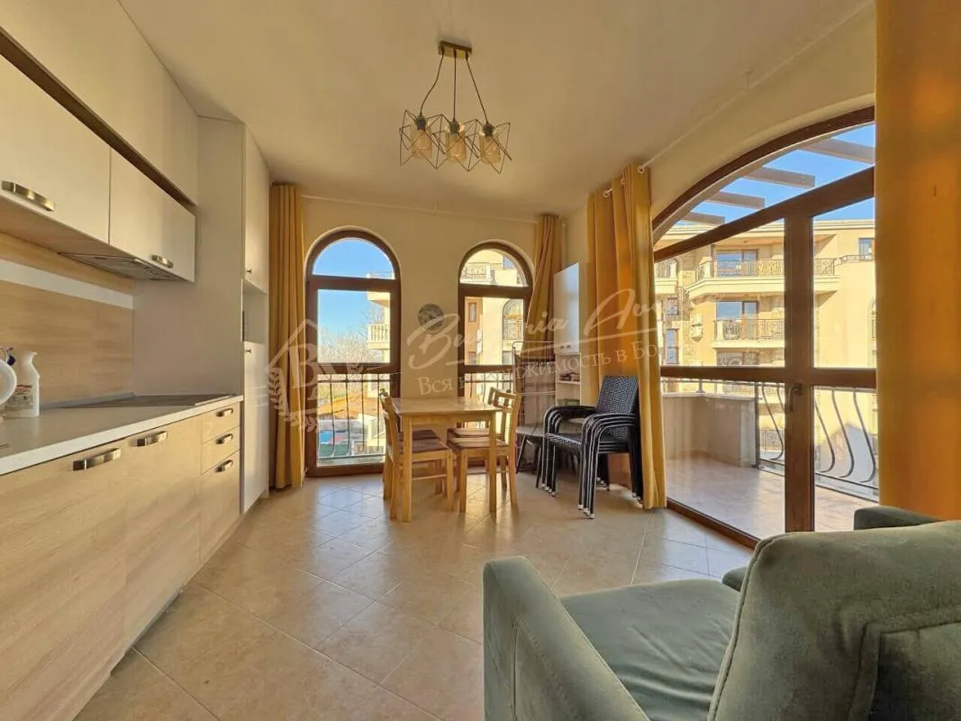 Двухкомнатный апартамент в комплексе Cascadas 2, Солнечный берег