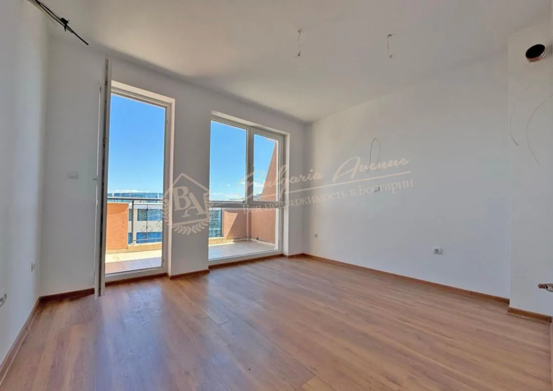 Новая студия без мебели в комплексе Casa Rossa, Солнечный берег