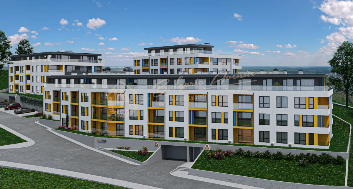 Двухкомнатная квартира в новом комплексе на этапе строительства в г Варна. Вид на море и горы!