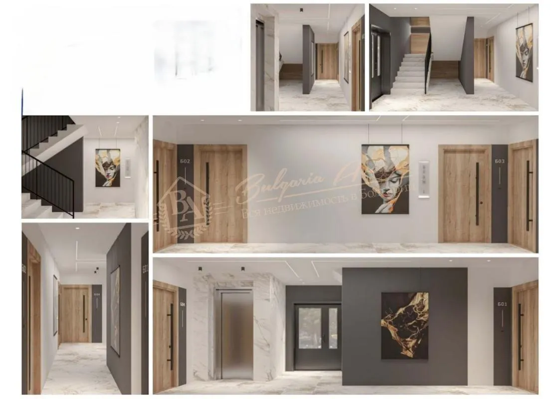 Двухкомнатная квартира в новом бутикoвом жилом доме с панорамой моря в городе Варна