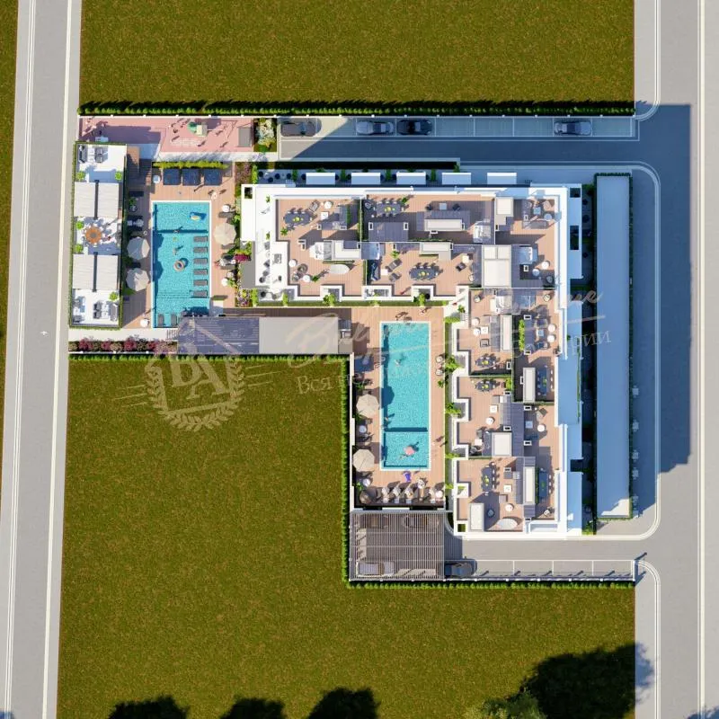 Двухкомнатный апартамент в новом люкс комплексе в кк Солнечный берег