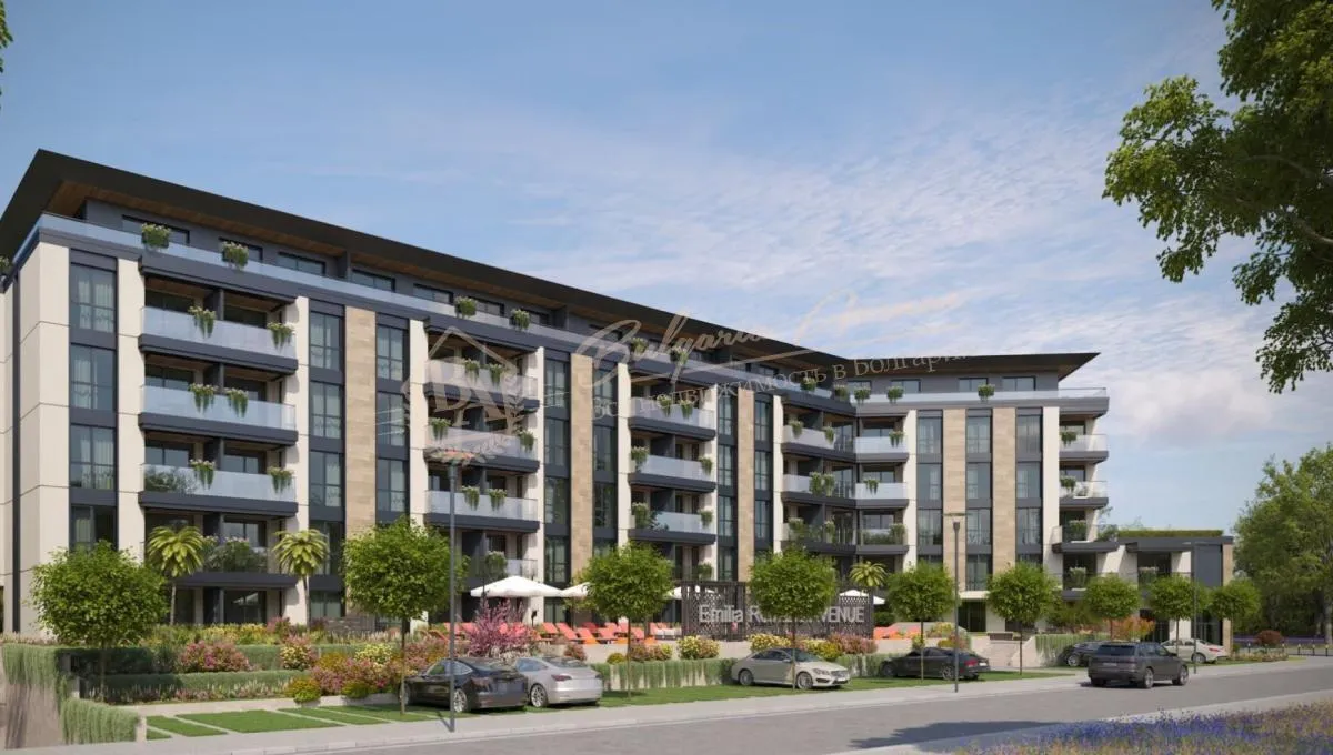 Двухкомнатная квартира на этапе строительства в Солнечном береге - море 200 метров